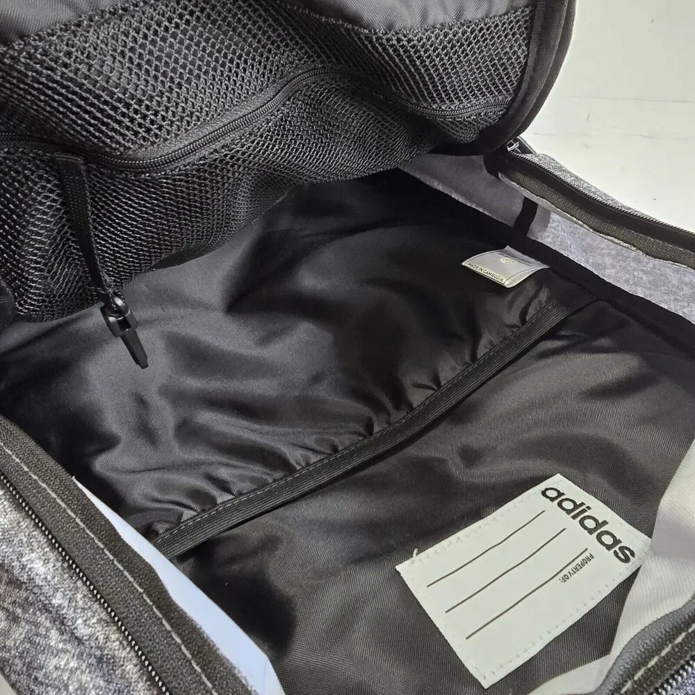Adidas Classic 3S III Backpack, Jersey Hats Onix/Black V3, 15.4” Laptop Storage